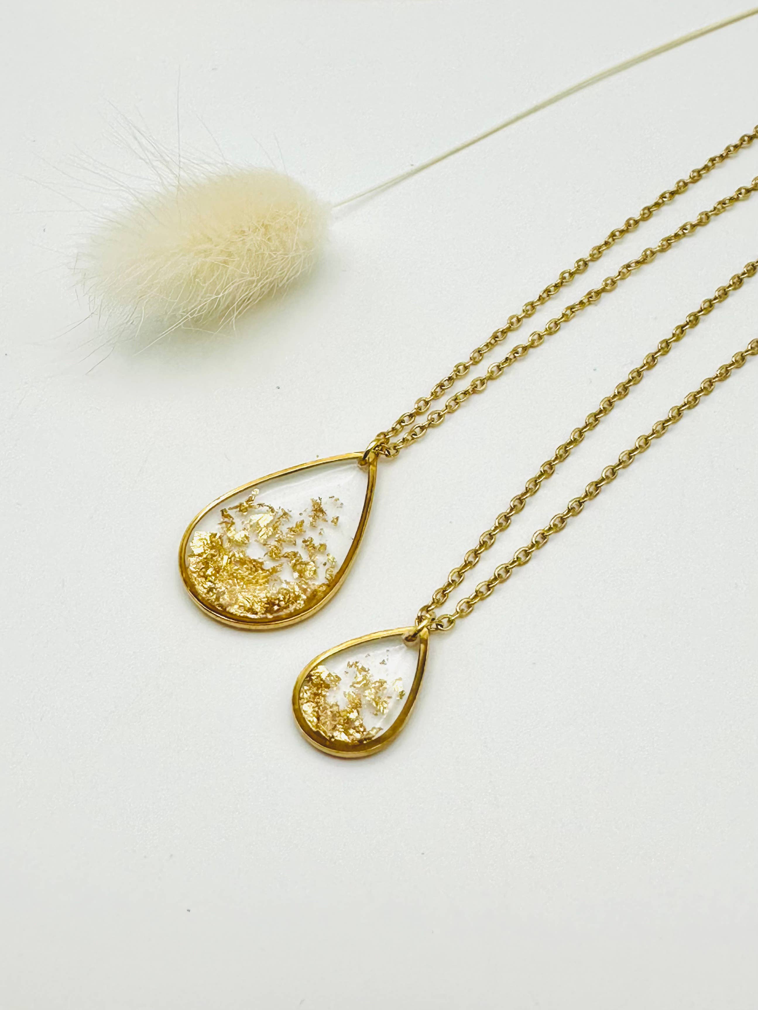 LOR CREATION - Wholesale Pendant/Charm Necklace - Small drop necklace - Cascade de Croquettes d'Or3