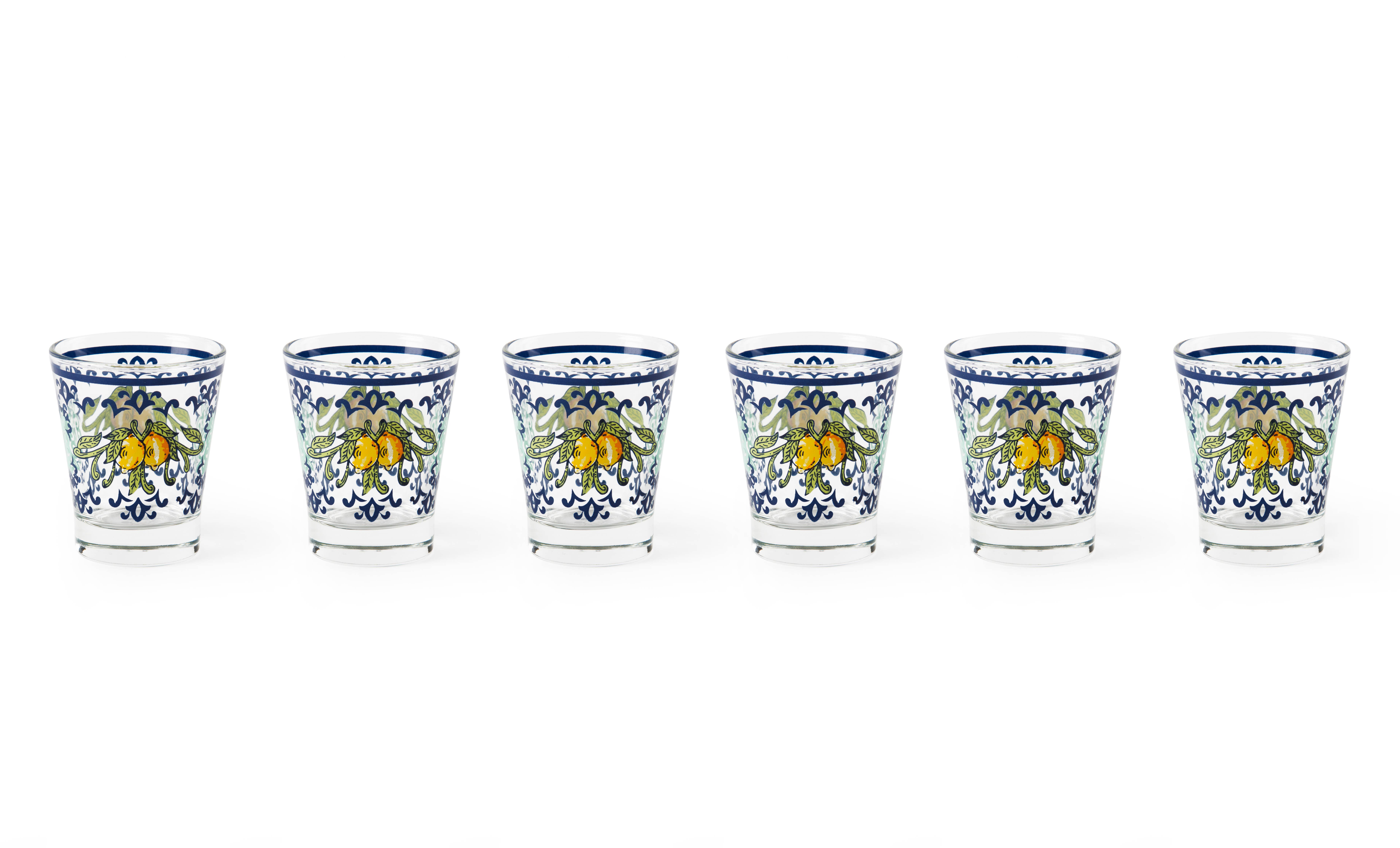 multicolour Set of 6 Amalfi Coffee Glasses 9 for wholesale on Faire1