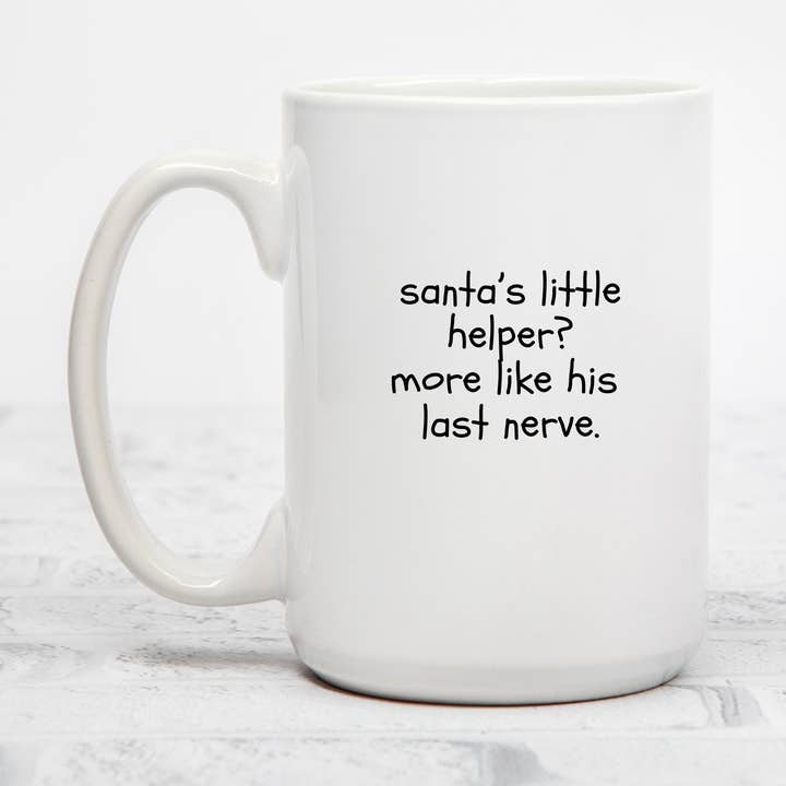 Ajudante do Pai Natal? Mais Como .. | Caneca de Cerâmica de 450ml por atacado de Rustic Avenue