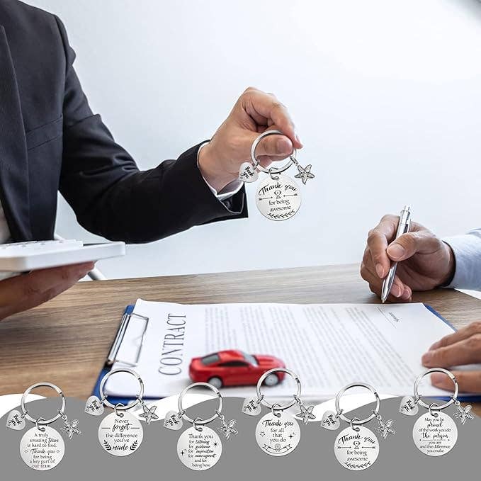 Crover - Wholesale Keychain - Unisex - “Thank You” Keychain (Assorted Design)5