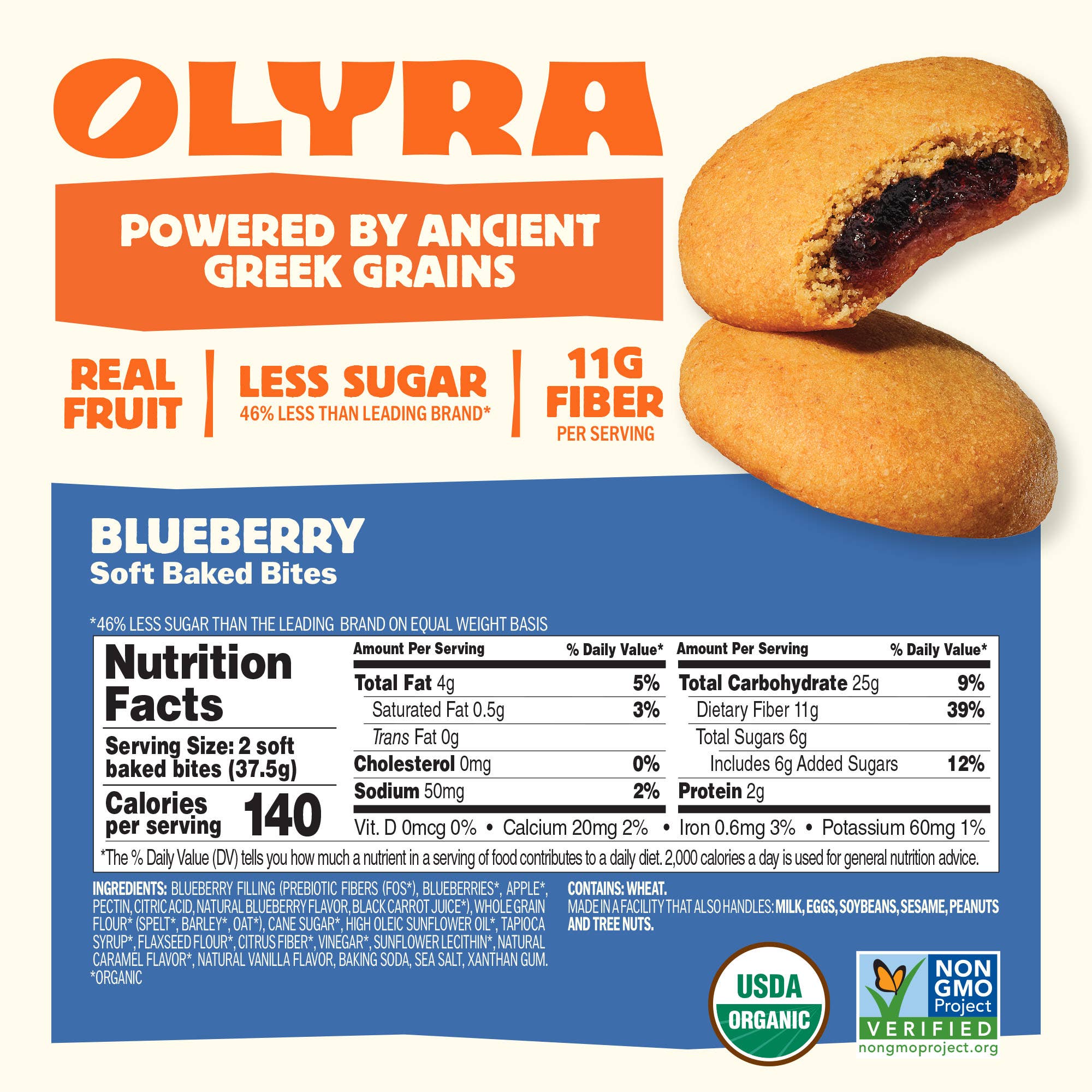 OLYRA - Wholesale Snack Bar - Olyra Organic Blueberry Soft Baked Bites1