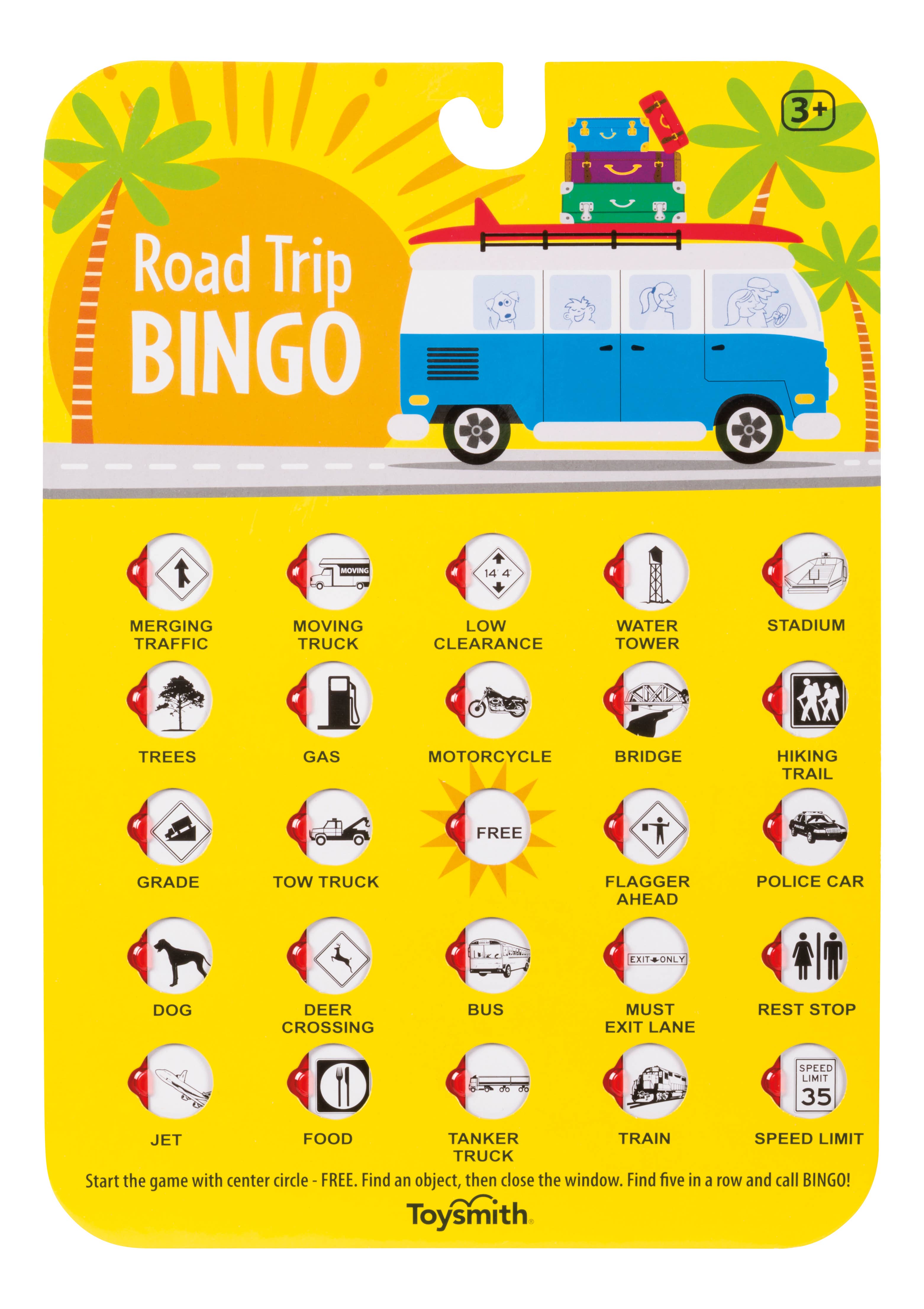 Toysmith - Wholesale Board Game - On the Way Games Road Trip Bingo, Travel Game6