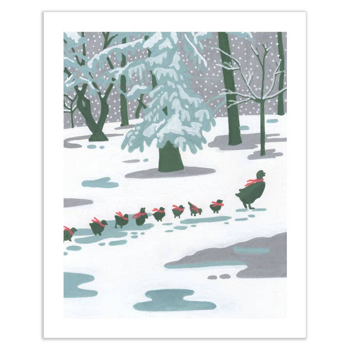 Ducklings in the Snow for wholesale by Ohello Boston