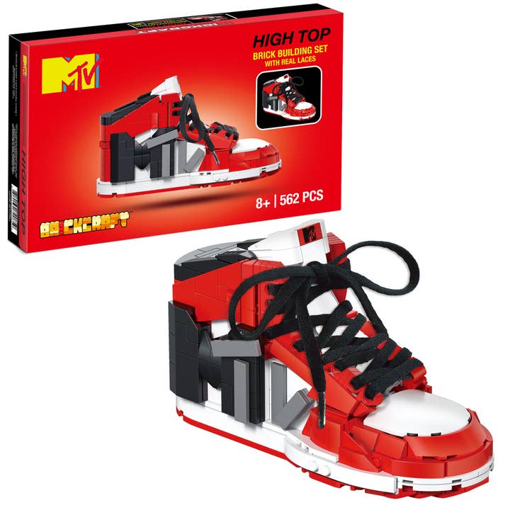 MTV High Top Sneaker Brick Building Set for wholesale by Brickcraft