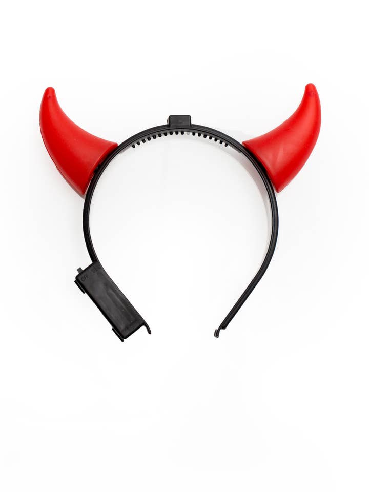 Devil Horn Headband with light (incl. Battery) - Partychimp for wholesale by Partychimp