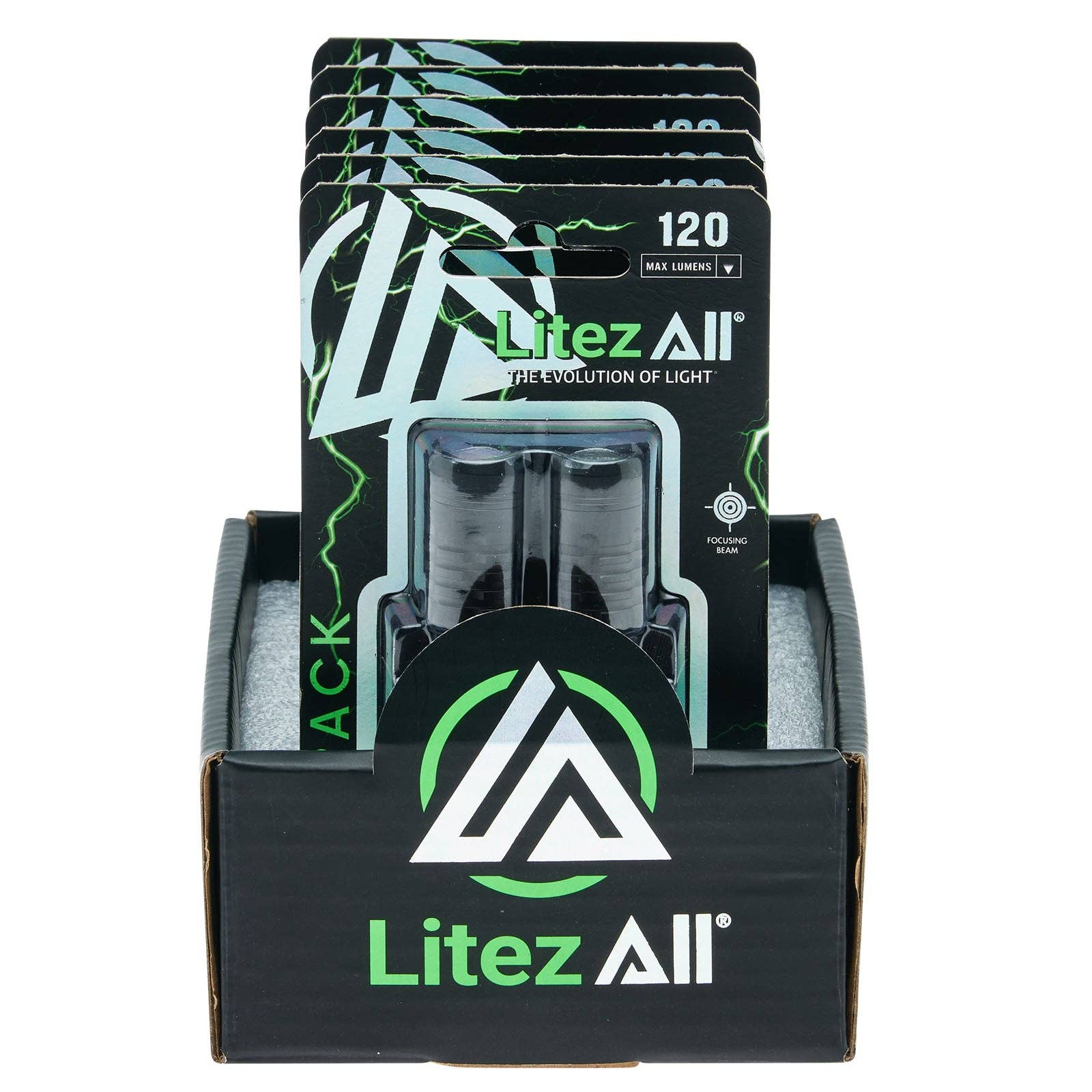 LitezAll - Wholesale Flashlight - LitezAll 120 Lumen Compact Tactical Flashlight 2 Pack4