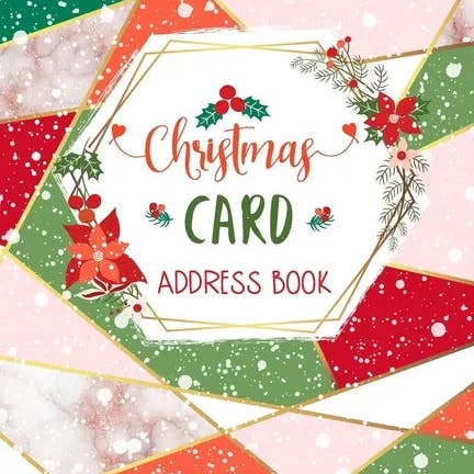 Books by splitShops - Wholesale Address Book - Christmas Card Address Book: Elegant Red, Green and Pink Record Book and Tracker For Holiday Cards You Send and Receive, A Ten Year Address Organiz - Paperback0