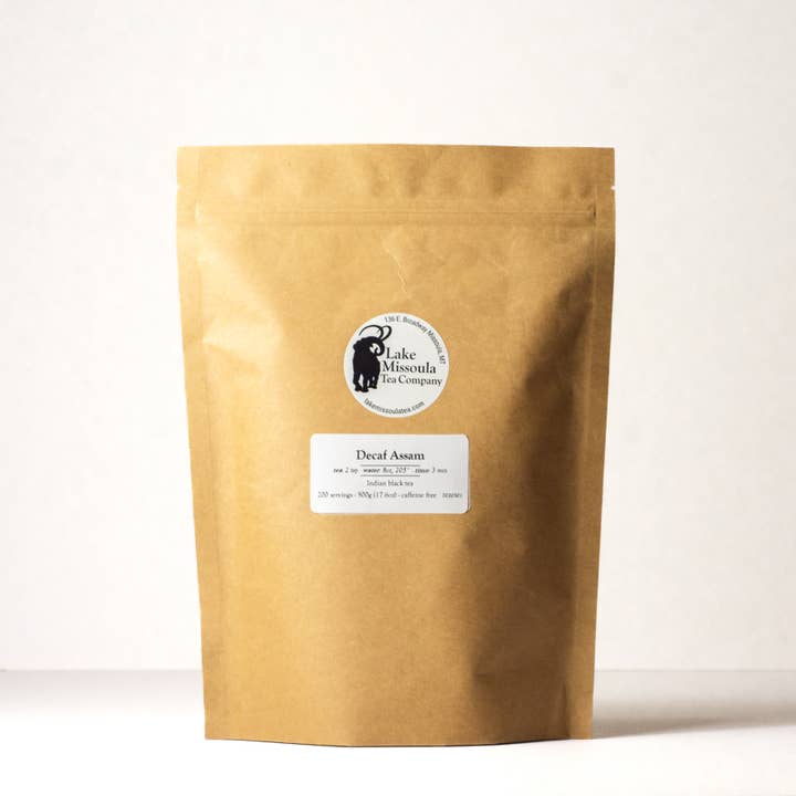 Decaf Assam (500g) for wholesale by Lake Missoula Tea Company