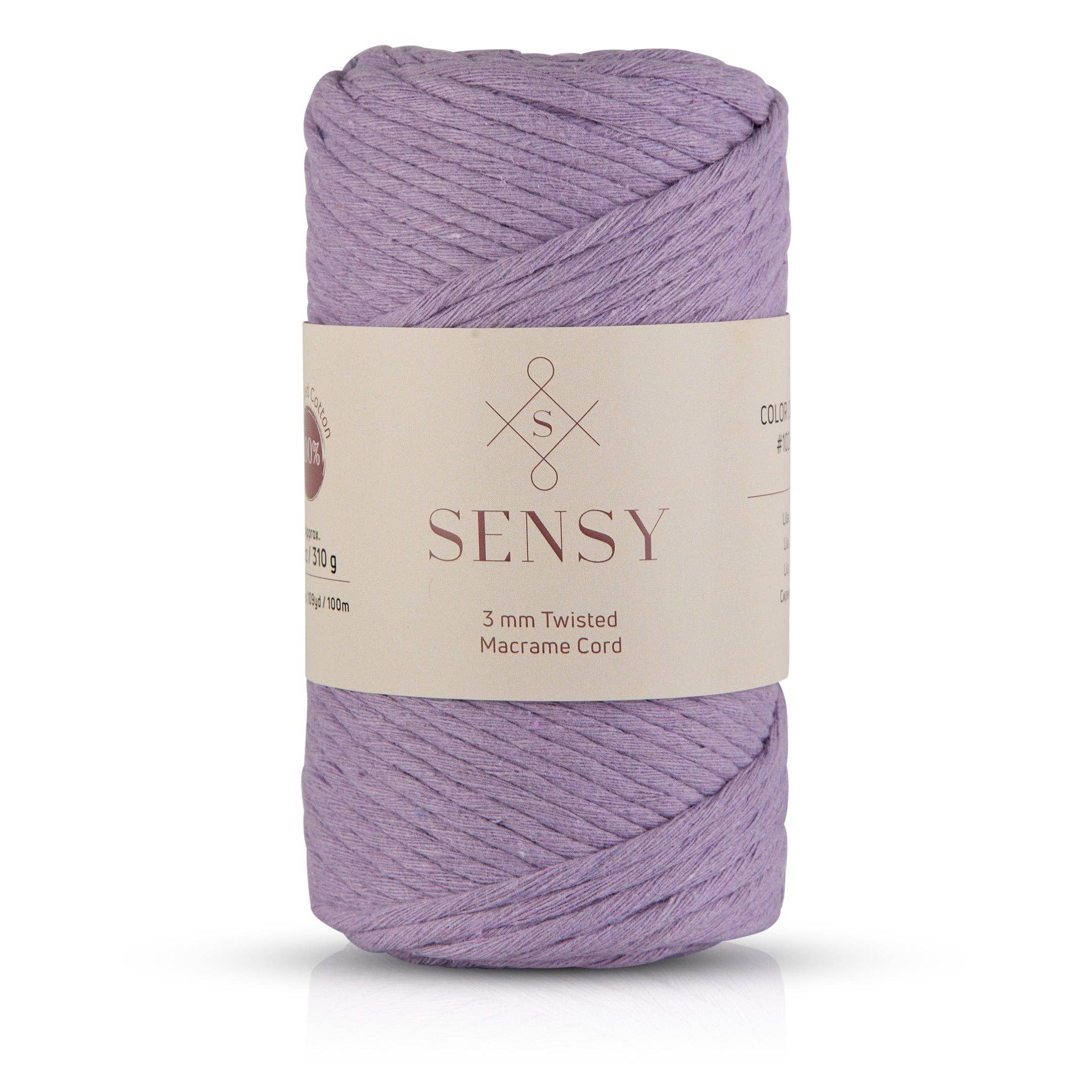 Sensy - Wholesale Yarn - Sensy Premium 3mm - 109 Yards 100% Recycled Cotton Single Strand Macrame Cord18