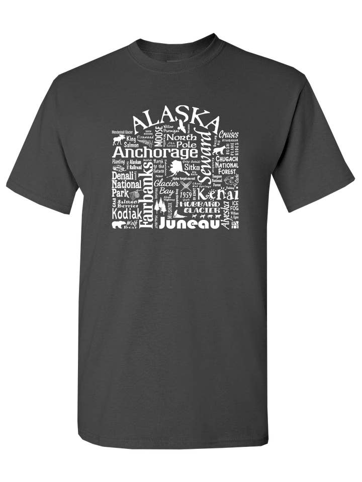 The Buffalo Works - Wholesale Screen Printed T-Shirt - Unisex - Alaska Destination Unisex T-shirt - Where Life Takes You27
