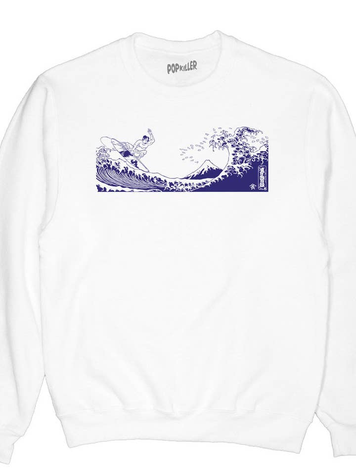 Popkiller Artist Series Street Hyakkei Surf Sweatshirt for wholesale by Popkiller