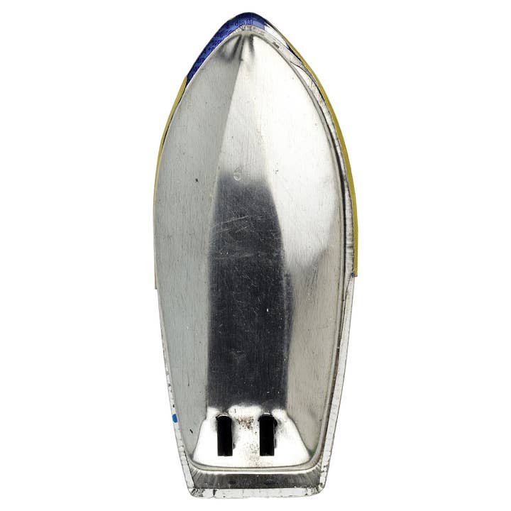 Tribal Trade GmbH - Wholesale Classic Toy - Kids - Tin toy candle boat Berlin silver light blue pop