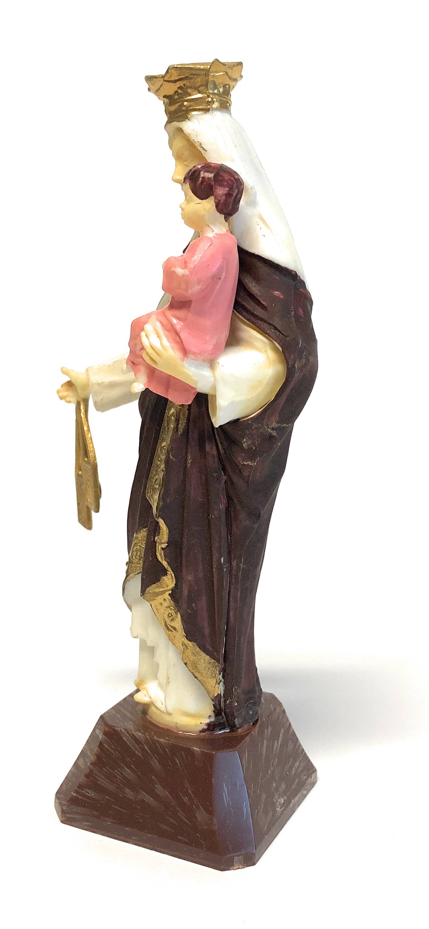 Costa Articoli Religiosi - Vente Figurine décorative - Statue de Notre-Dame du Mont Carmel en plastique 12 cm2