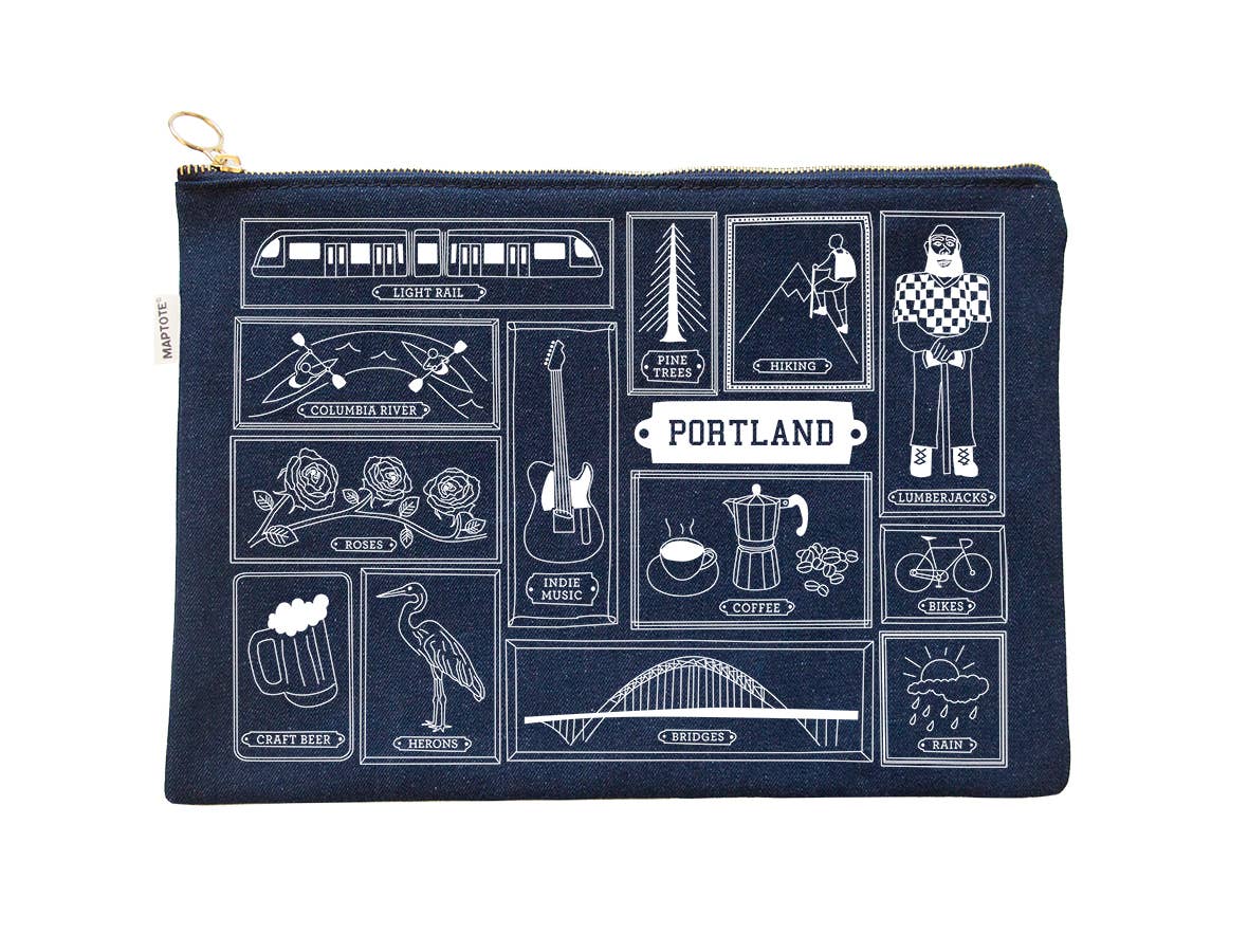 Maptote - Wholesale Pouch - Women's - Portland Flat Zip Pouch1