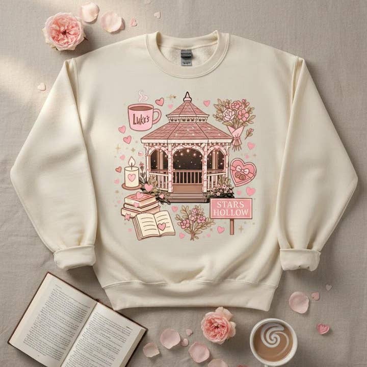 Gilmore Girls geïnspireerd shirt, Kleine stad Valentijnstrui voor wholesale door DLT Ecommerce