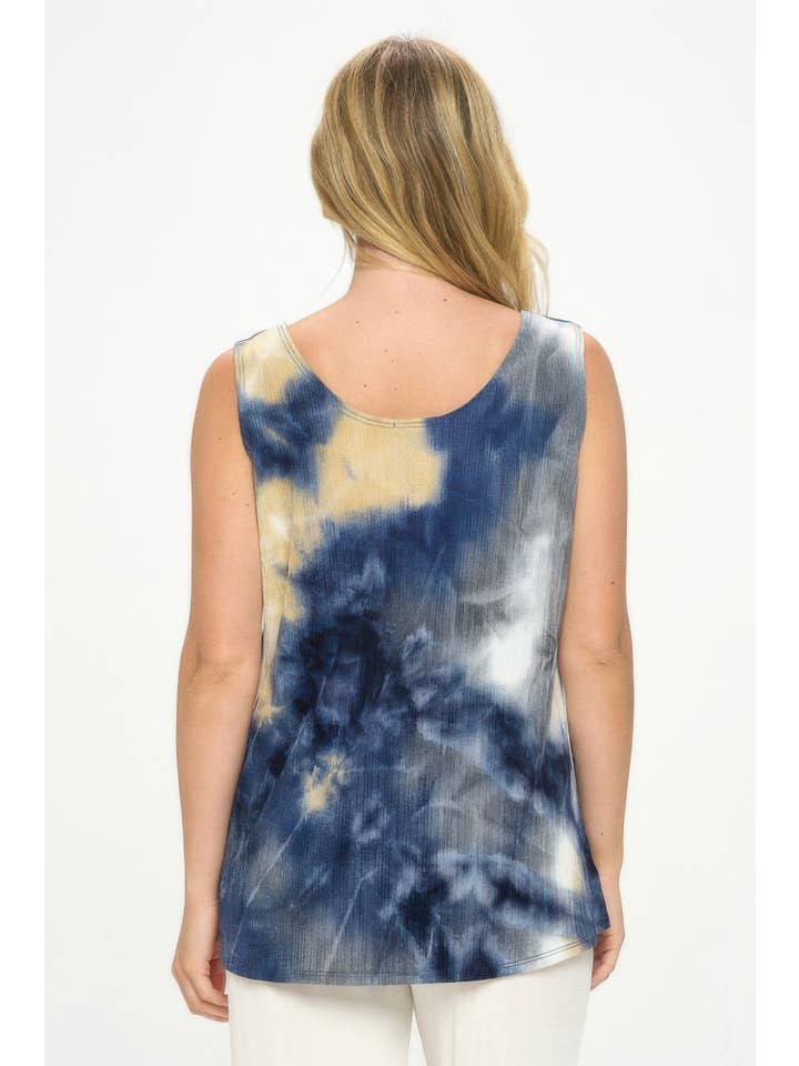 CC Wholesale Clothing - Wholesale Tank top – Women′s - Andante Tie Dye Print Sleeveless Tank Top10