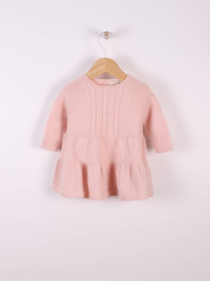 Vestido tricotado em lã merino | TODO DE AMOR for wholesale by Wedoble: sustainable children's fashion