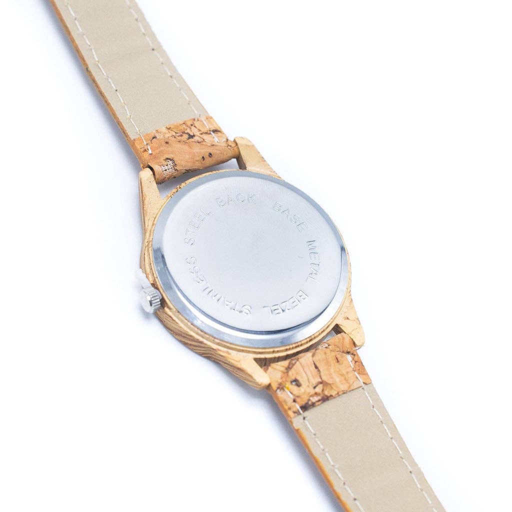 Meninas Bonitas Cork – wholesale Armbandsur - Dam – Naturlig korkklocka WA-392 *utan låda4