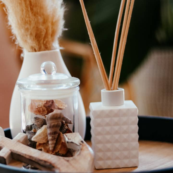 Hanson Candle Co. - Wholesale Reed Diffuser - Geo Diffuser | WHITE
