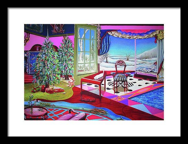 Sharon Tatem Fashion LLC - Wholesale Painting/Drawing - Christmas Painting - Framed Print12