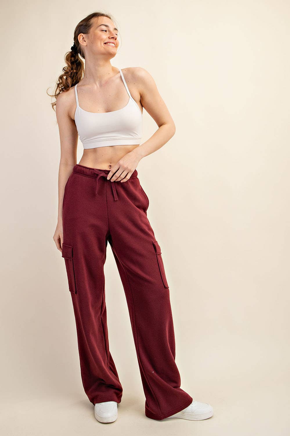 Rae Mode - Wholesale Pants - Women's - FRENCH TERRY STRAIGHT CARGO SWEATPANT43