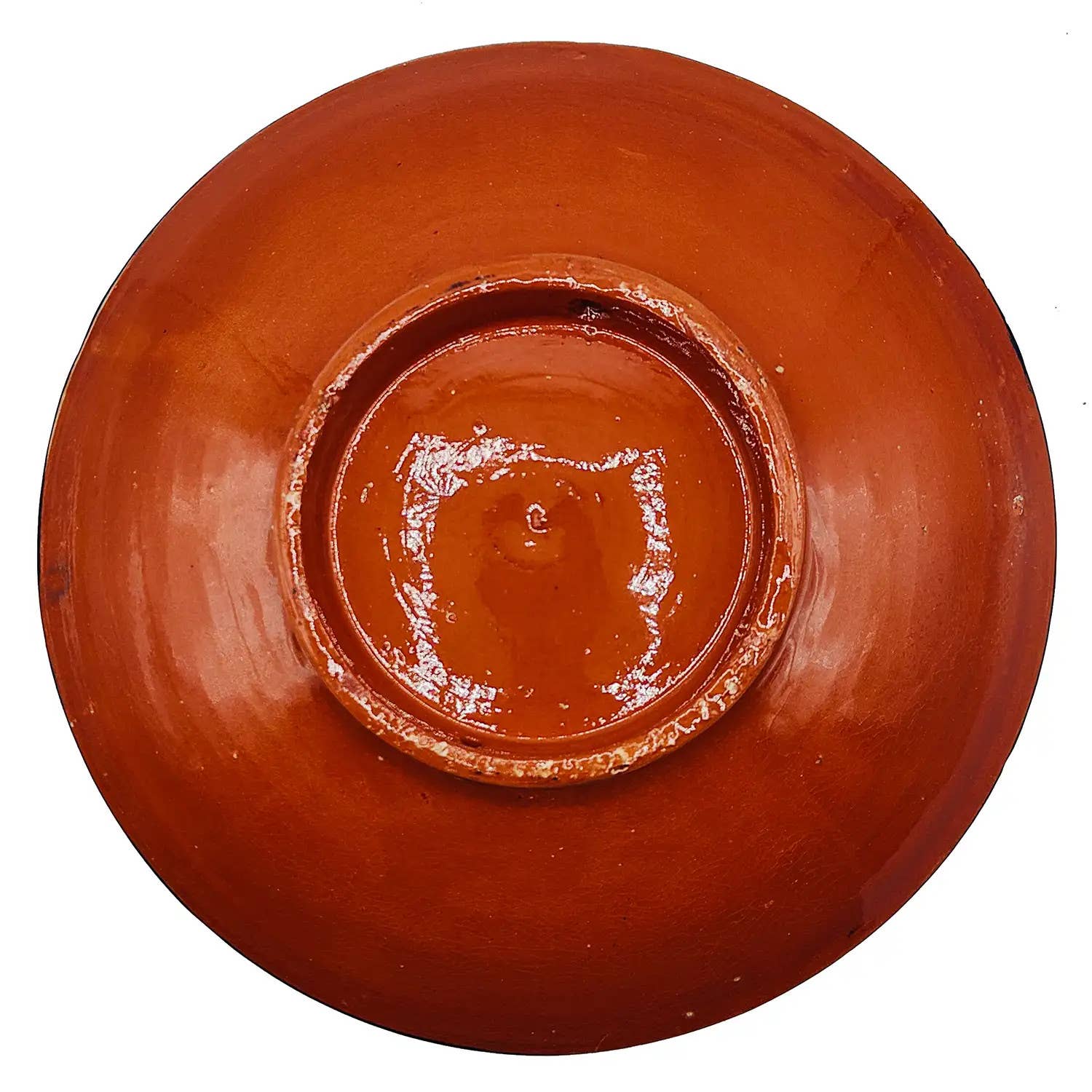 Etnico del Mondo – Großhandel Essteller – Marokkanischer Flacher Teller aus Safi, handbemalte Terrakotta #42