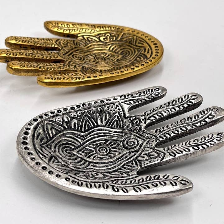 Rock Paradise - Wholesale Incense Holder - Crystal Hand Incense Holder - Silver or Gold -4