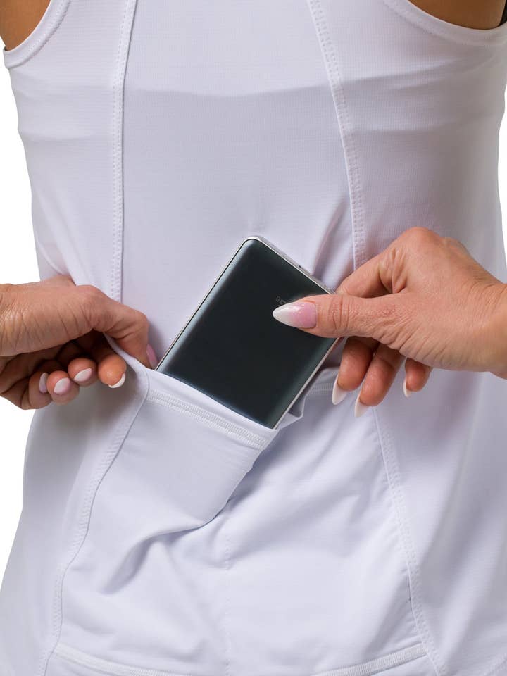 Débardeur Feel the Flow Tech pour la vente par Perspective Fitwear