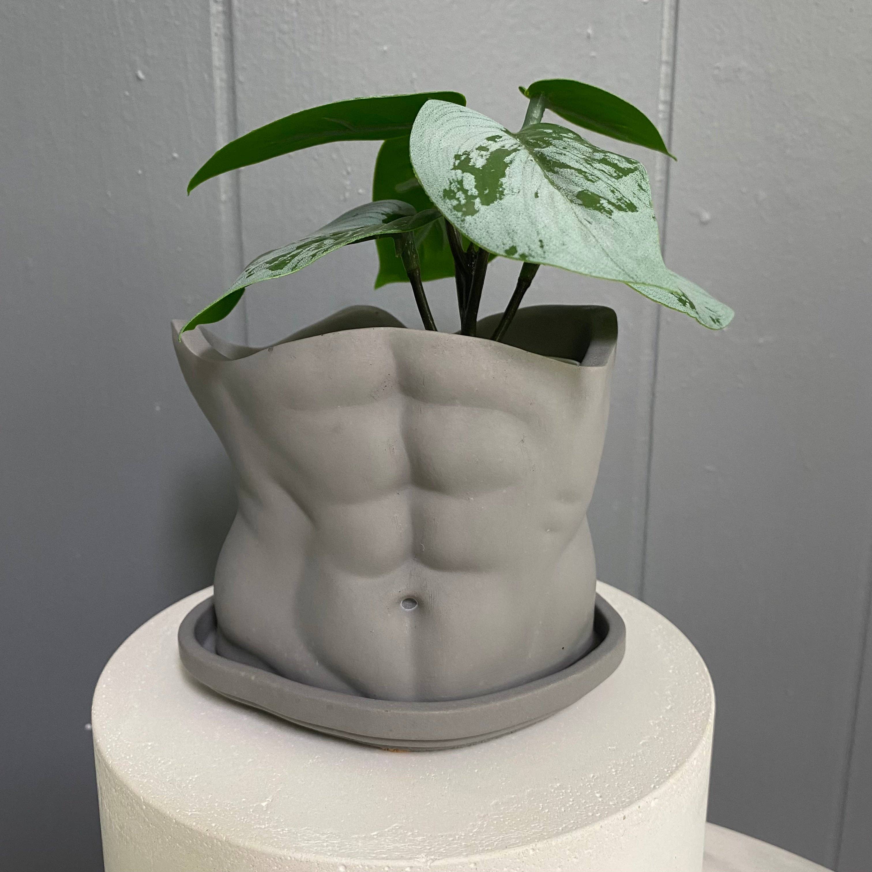 Fancy Concrete – Großhandel Blumentopf – SIXPOT BODY POT FÜR HERREN | HERREN-TORSO-PFLANZGEFÄSS AUS BETON1