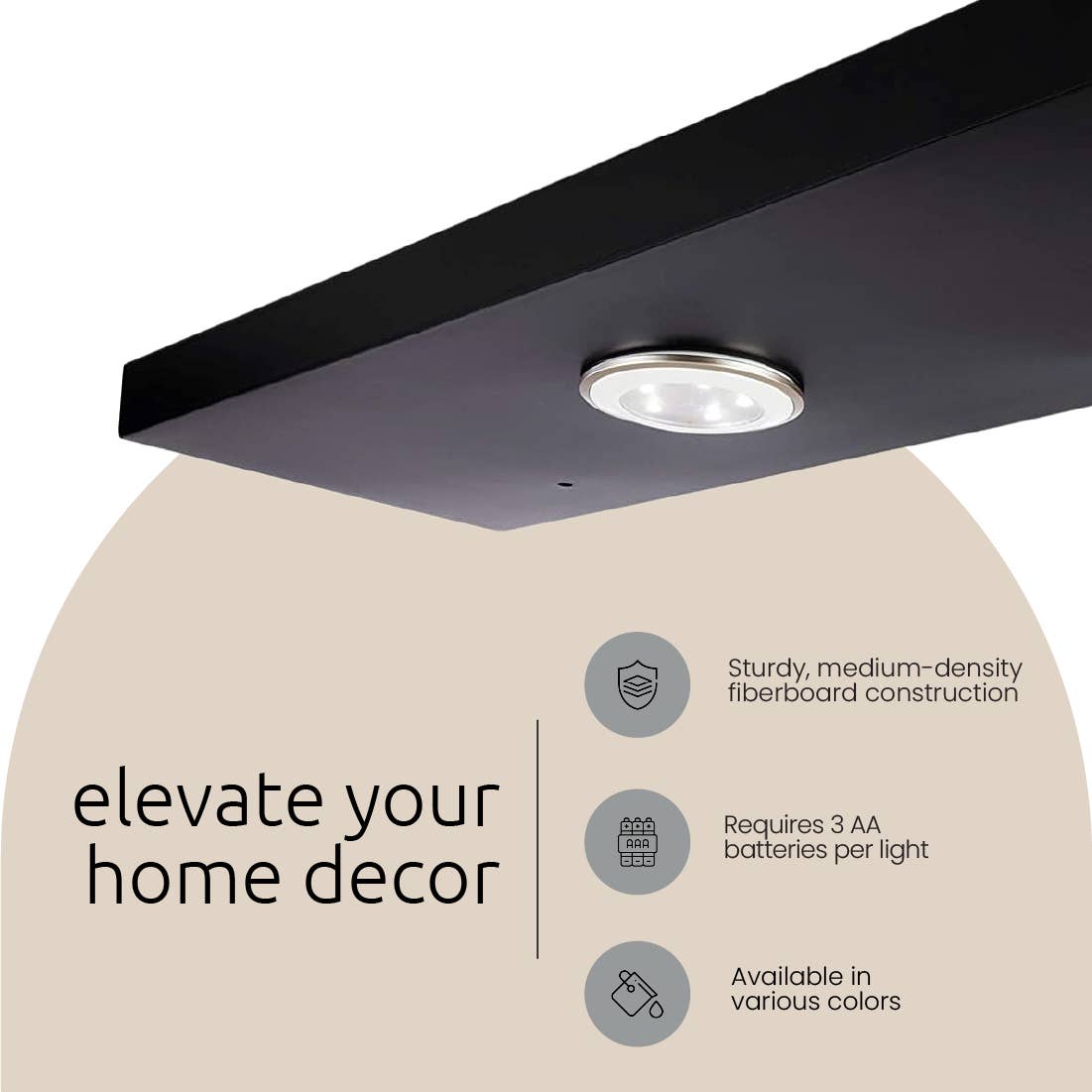 Kiera Grace - Wholesale Wall Mounted Shelf - Kiera Grace Stockholm Aberg LED Light Floating Shelf7