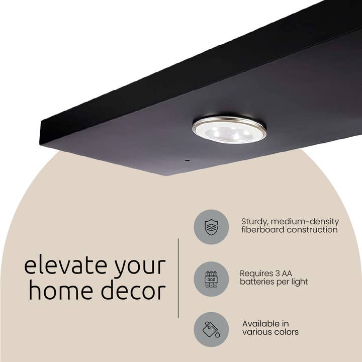 Kiera Grace - Vente Étagères murales - Étagère flottante à lumière LED Kiera Grace Stockholm Aberg7