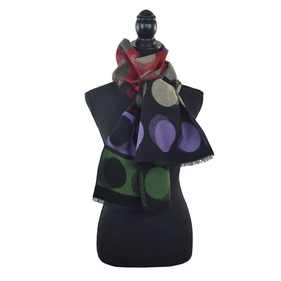 Dupatta Designs - Venta al por mayor Bufanda - Mujer - Bufanda Abacus Colorblock Dot2