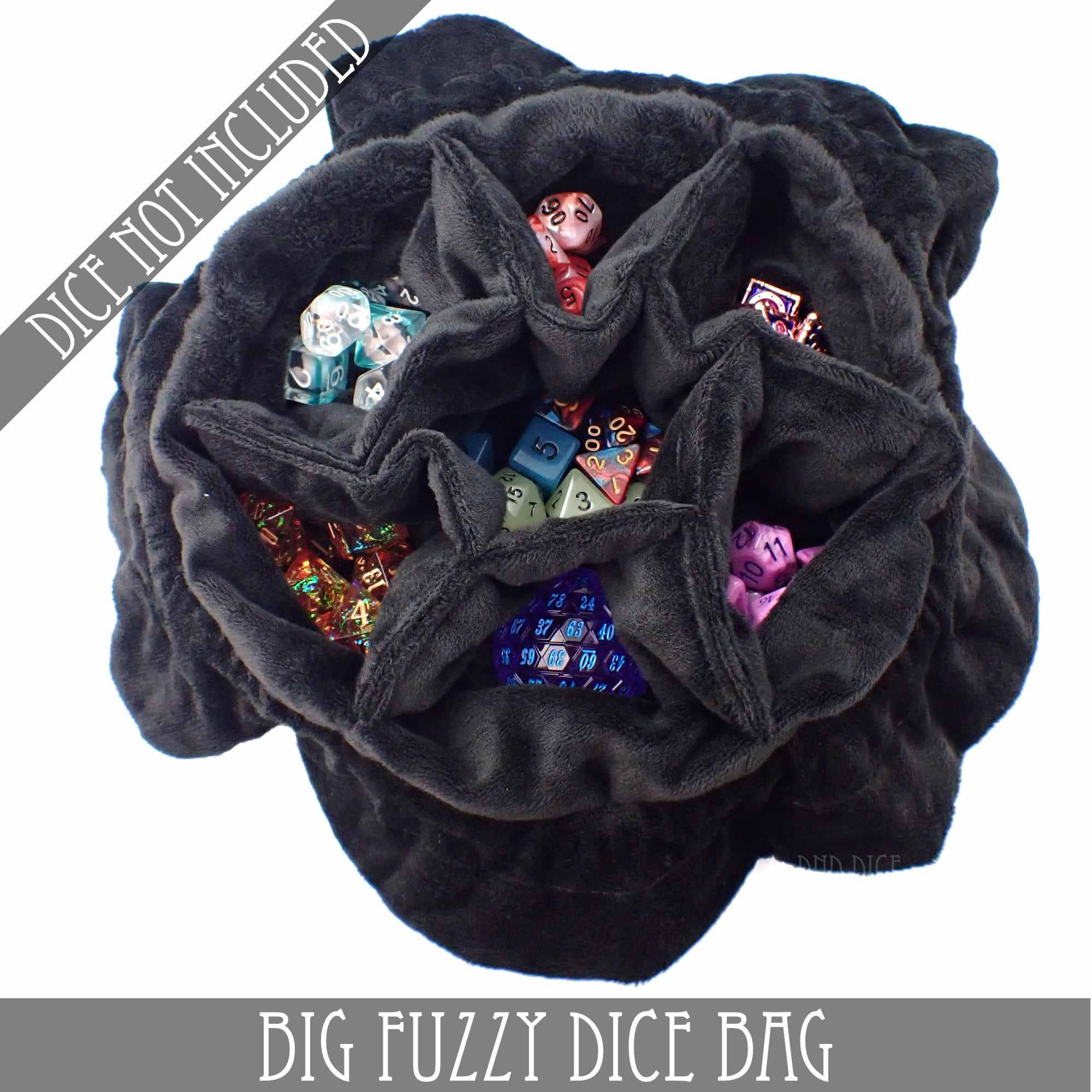 DNDDICE.COM - Wholesale Dice - Big Fuzzy Dice Bag - 6 Colors7