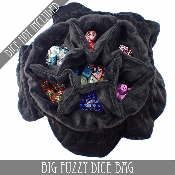 DNDDICE.COM - Wholesale Dice - Big Fuzzy Dice Bag - 6 Colors7