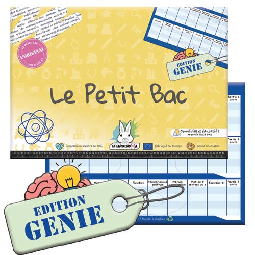 LE LAPIN SIGMA - Venta al por mayor Juegos de mesa - Juego Le Petit Bac - Set especial NOEL 40ex - Edición 6