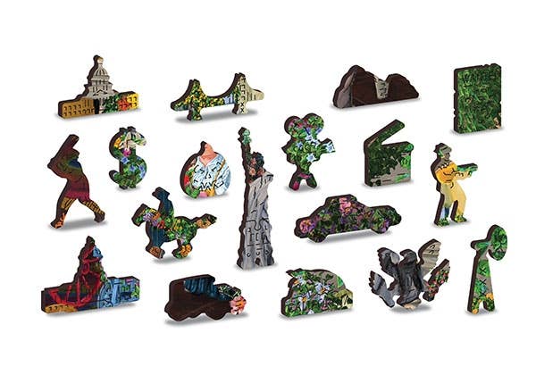 HQ Kites & Designs - Wholesale Puzzle - Adult - Wooden City Puzzle -The Florist's, Large3