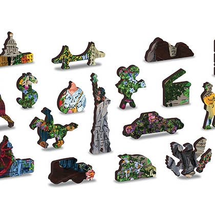 HQ Kites & Designs - Wholesale Puzzle - Adult - Wooden City Puzzle -The Florist's, Large3