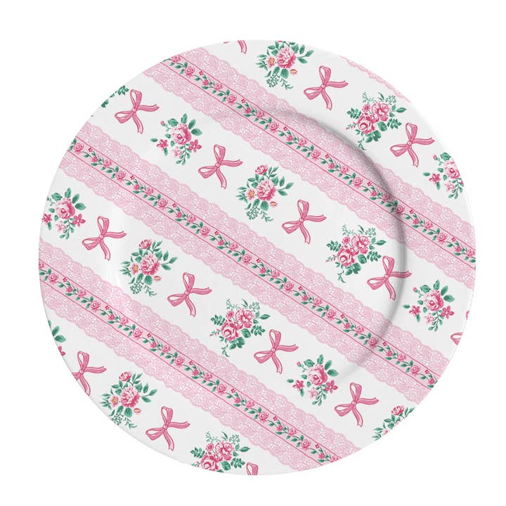 Porcelain dessert plate Ribbon 19 cm Isabelle Rose for wholesale by Isabelle Rose
