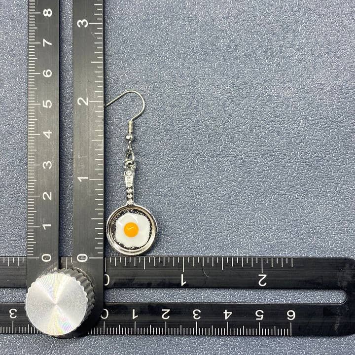 Mio Queena - Wholesale Dangle earrings - Poached Egg Kitchenware Dangle Earrings - YK 3