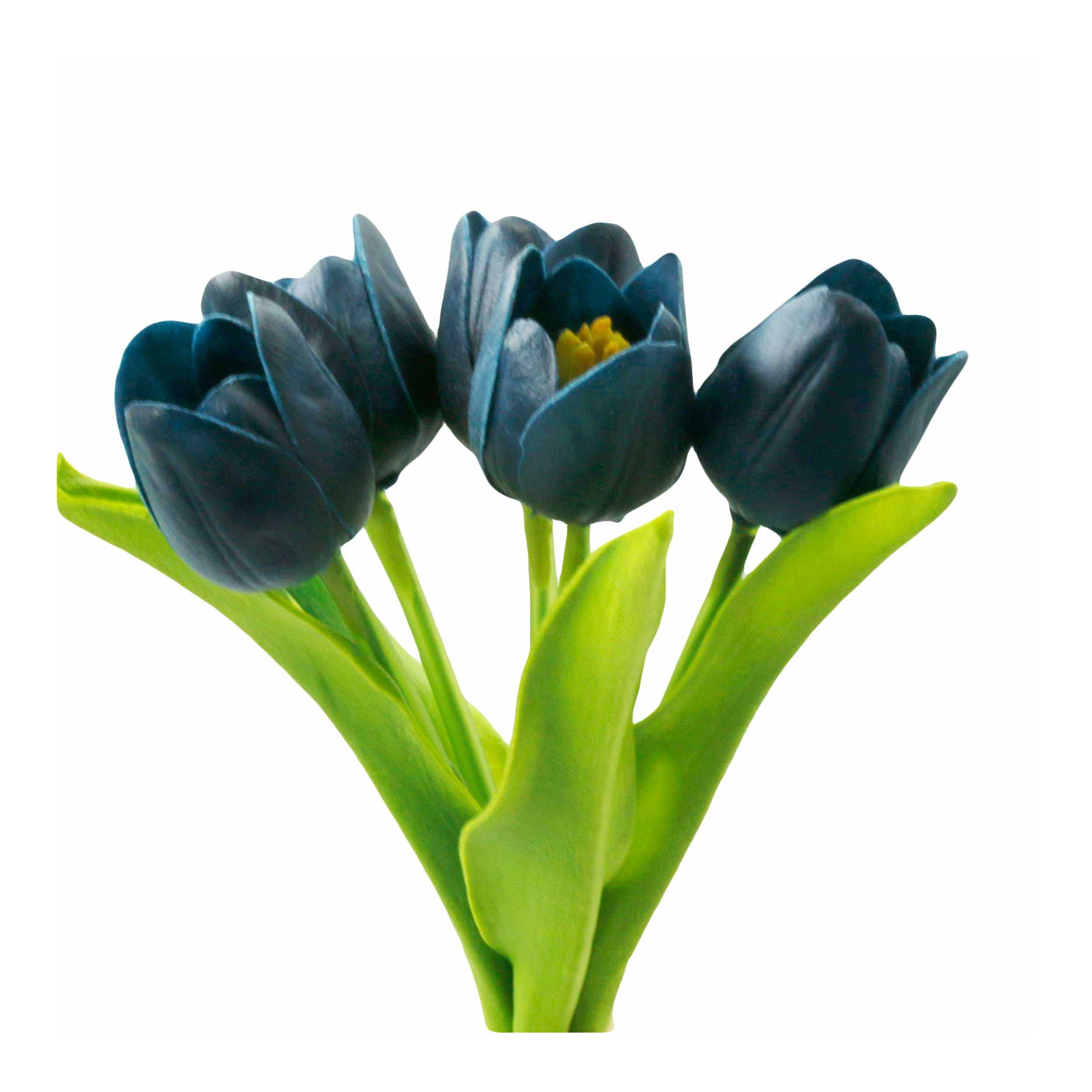 Angel Isabella – wholesale Artificial flowers – Pack of 5-stems Real Touch medium open tulip12