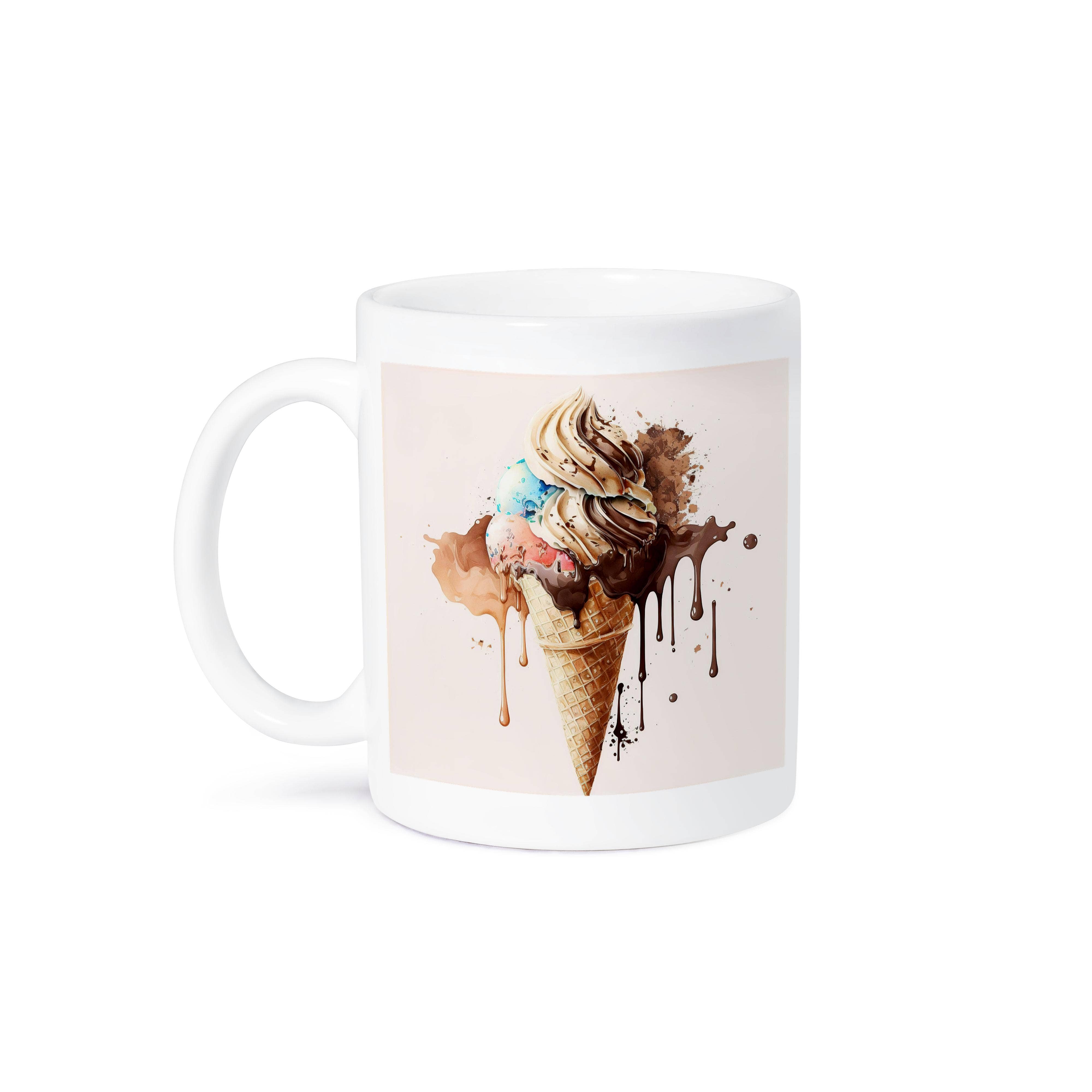 3dRose - Wholesale Coffee Mug - 3dRose, Ice Cream Cone Of Ice Cream Illustration, Mug8