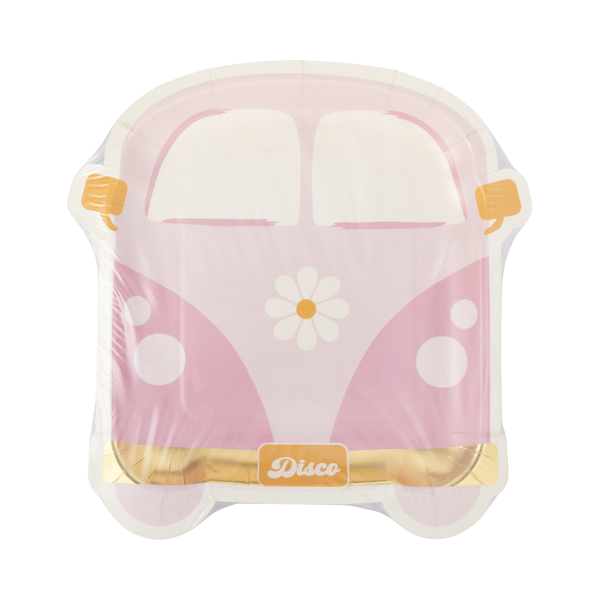 My Mind’s Eye – Prato descartável por atacado – Prato de papel em forma de van Disco Daisy5