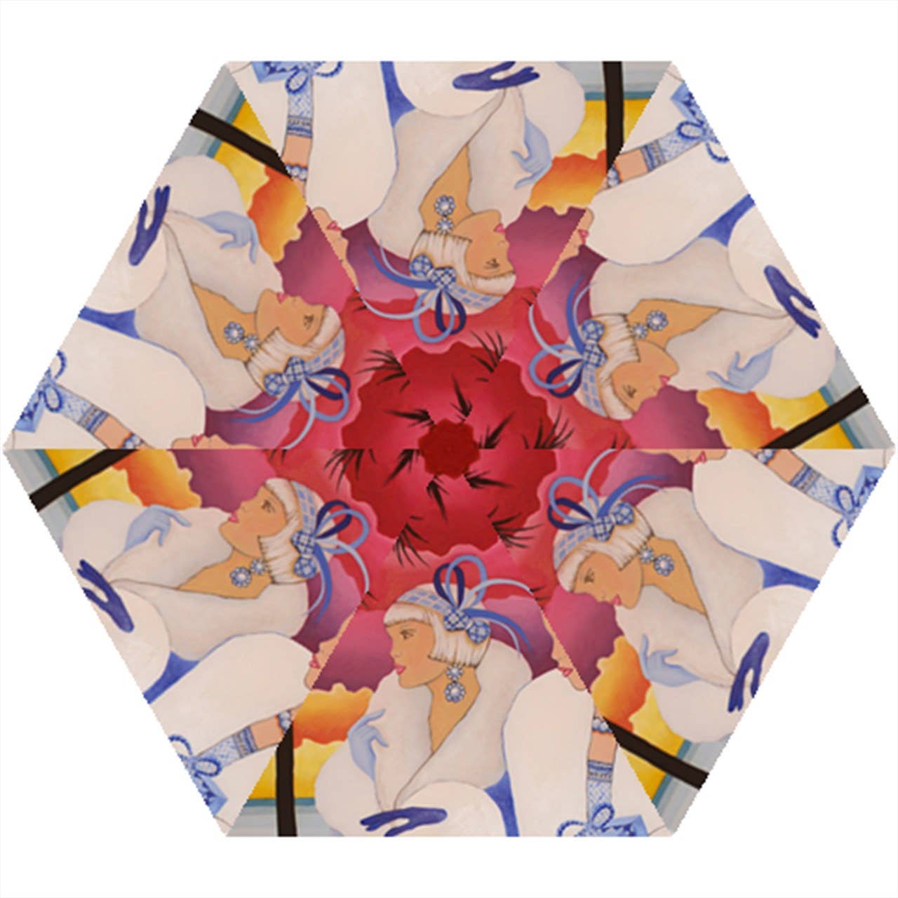 Sharon Tatem Fashion LLC - Venta al por mayor Paraguas - Mujer - Mini paraguas plegable azul de Palm Beach0