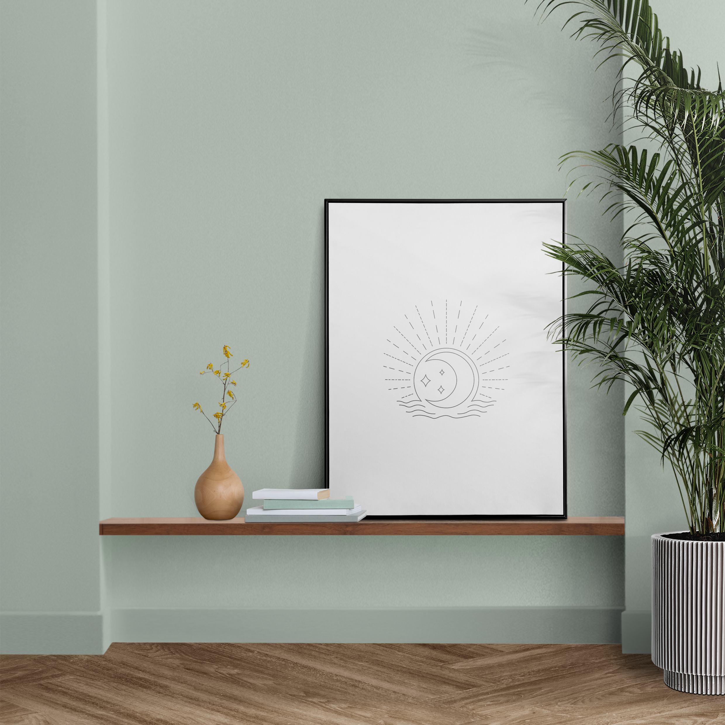 Saskia Lucy - Wholesale Art Print - Sea View Illustrated Art Print1