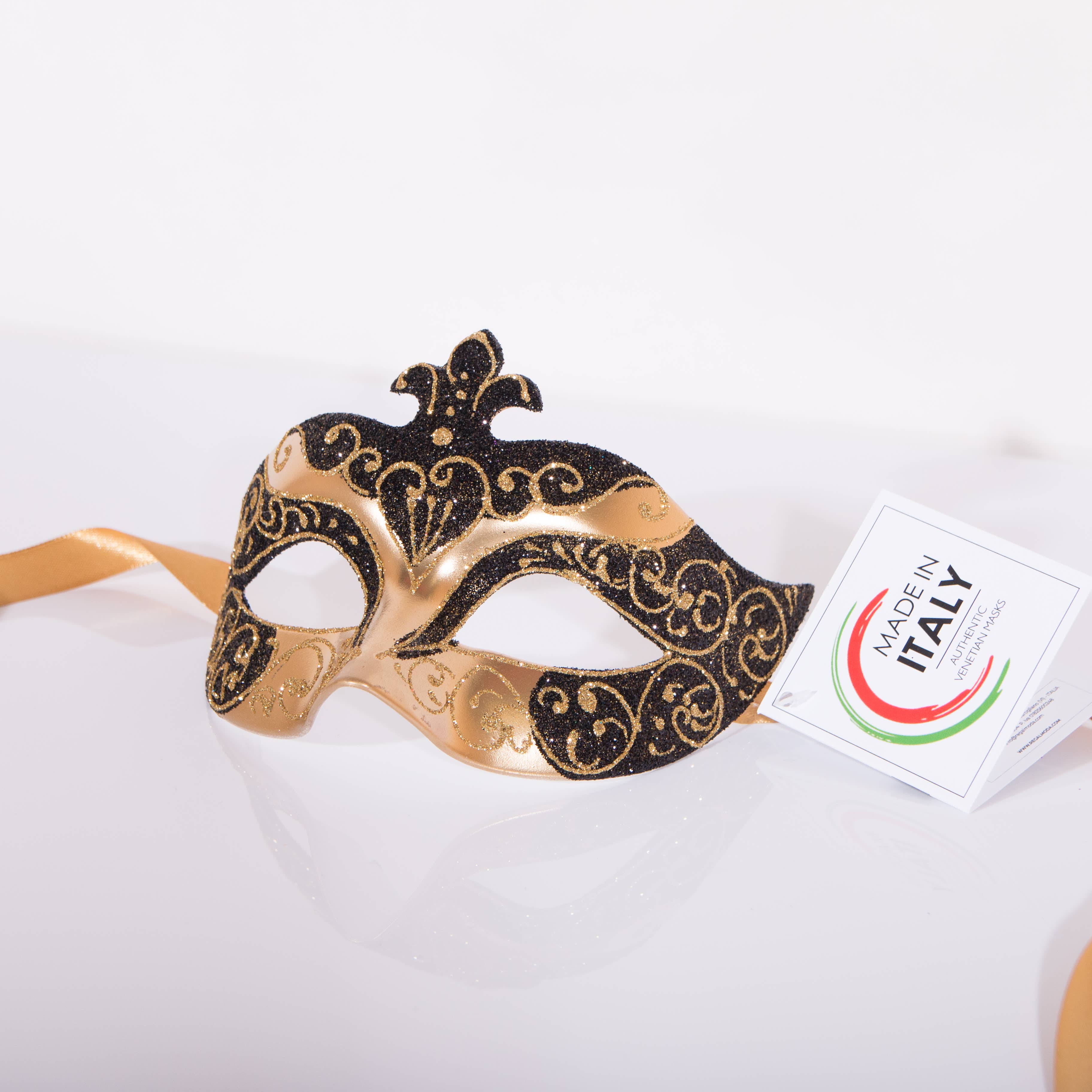 Regalmoda - Wholesale Costume - Unisex - Venetian mask - Colombina Brillantini1