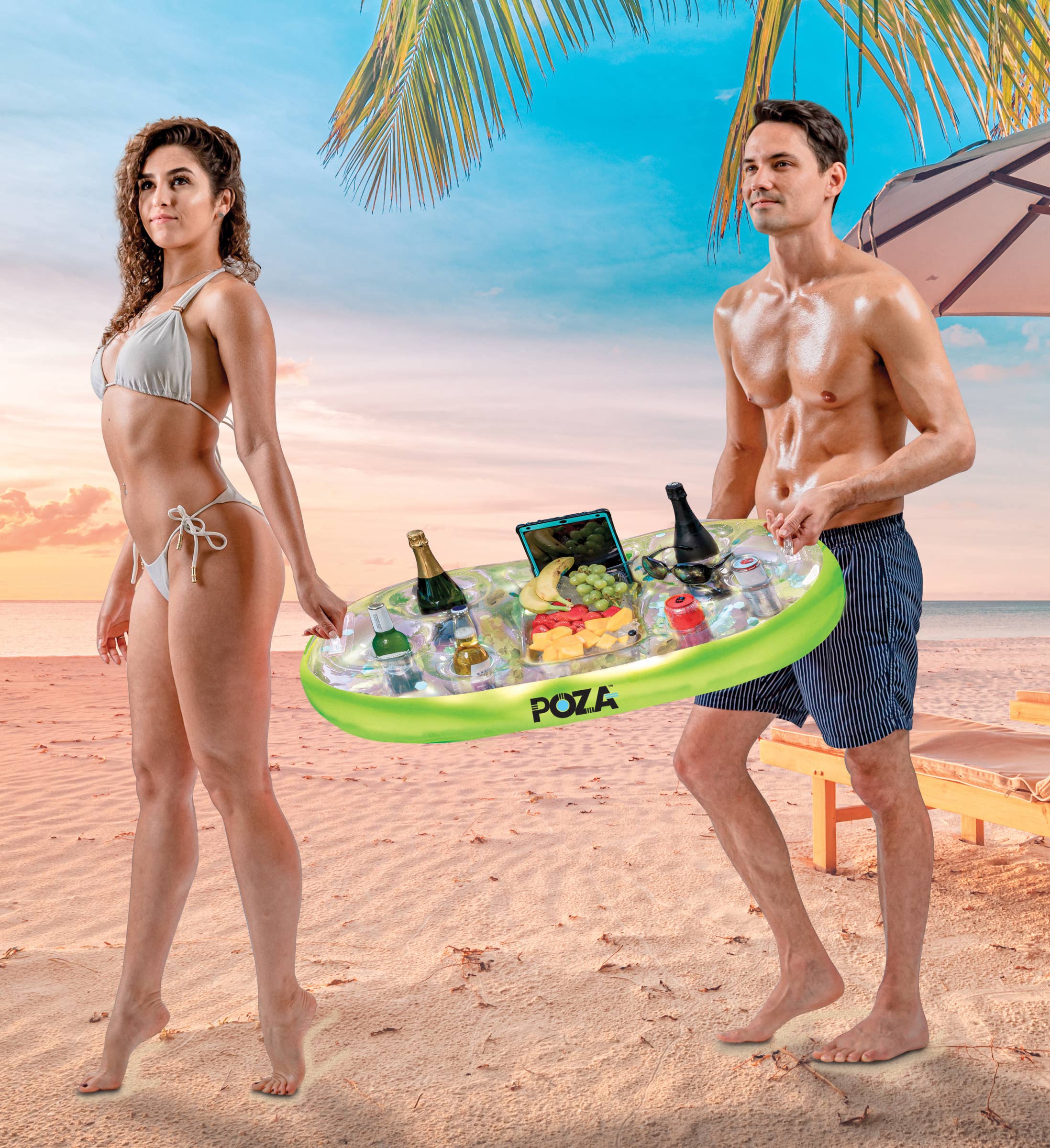 Cota Global - Venta al por mayor Hinchables - POZA - NEVERA FLOTANTE ORO VERDE5