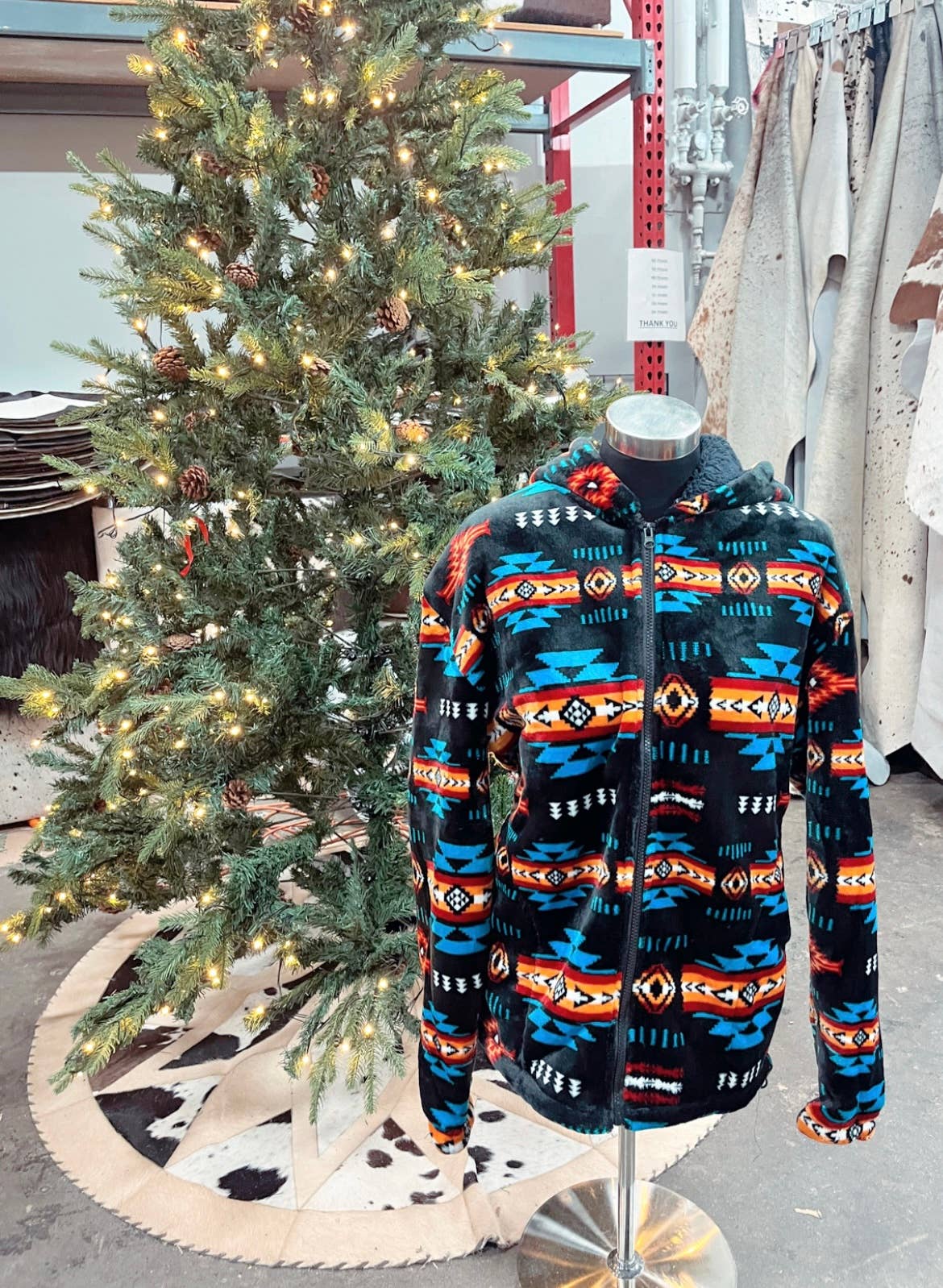 Western Linens – Engroshandel Jakke - Dame – Sherpa Navajo Jakker7