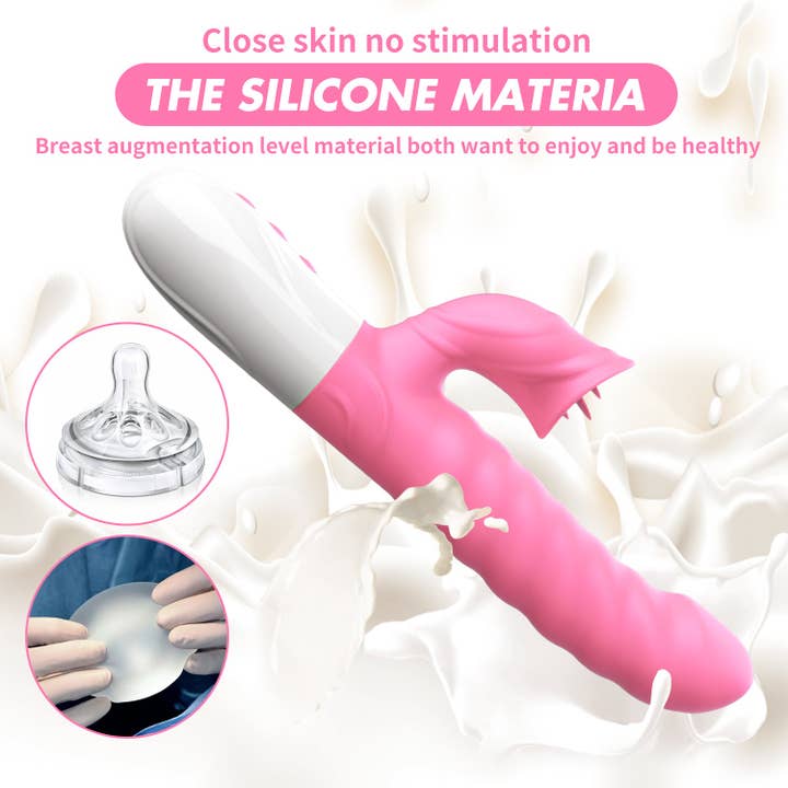Playful Toy Wholesale - Wholesale Sex Toy - G-spot Waterproof Vibrator Silicone Tongue Licking Dildo