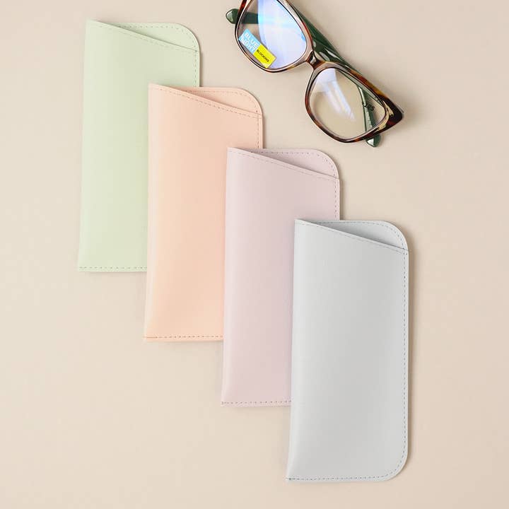 12 COULEURS ASSORTIES Étui à lunettes simple en couleur pastel en vente sur Faire1