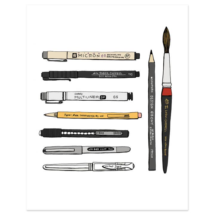 Pens Print for wholesale by Sloe Gin Fizz